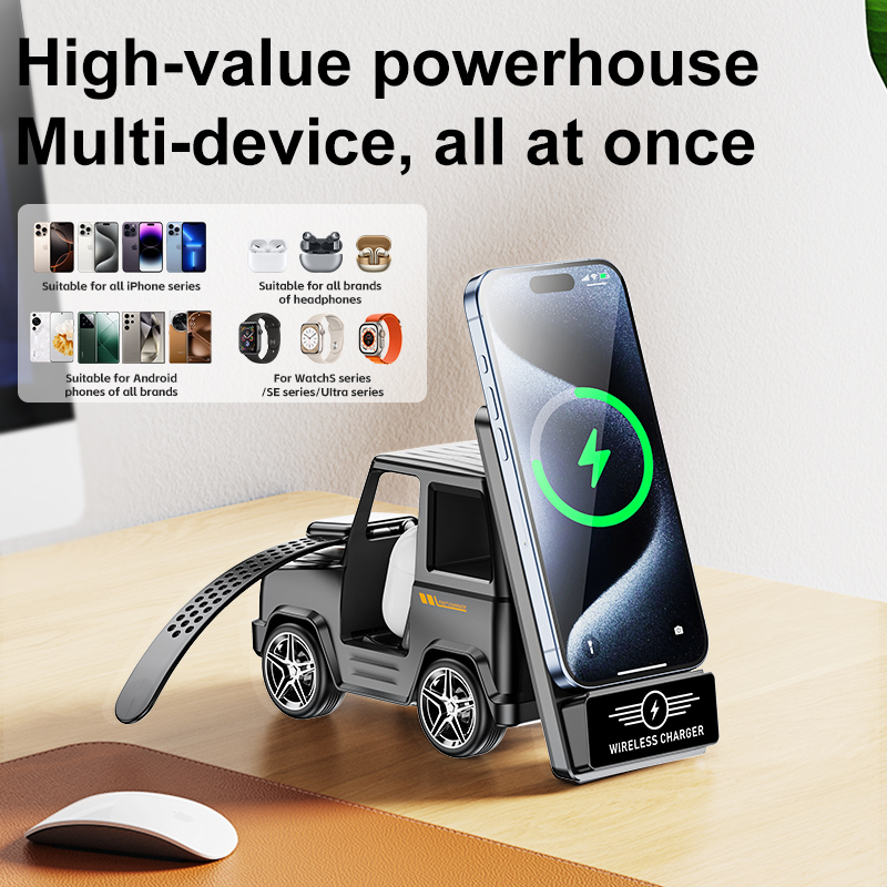 Smartwatch X - Cargador Inalámbrico Multifuncional 3 en 1