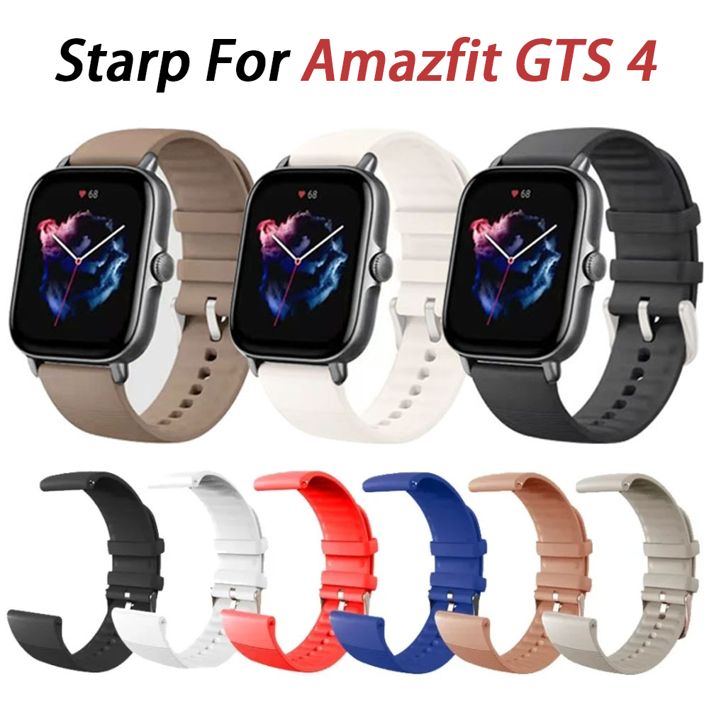Amazfit Smartwatch Accessories - Correa de silicona suave de 20mm