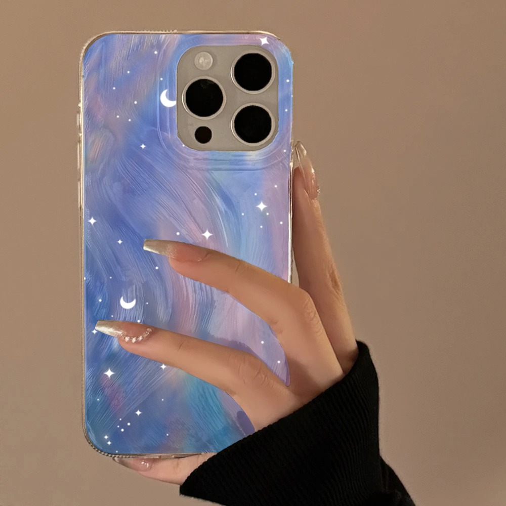 Samsung Galaxy A55 - Funda Rígida con Diseño de Estrellas
