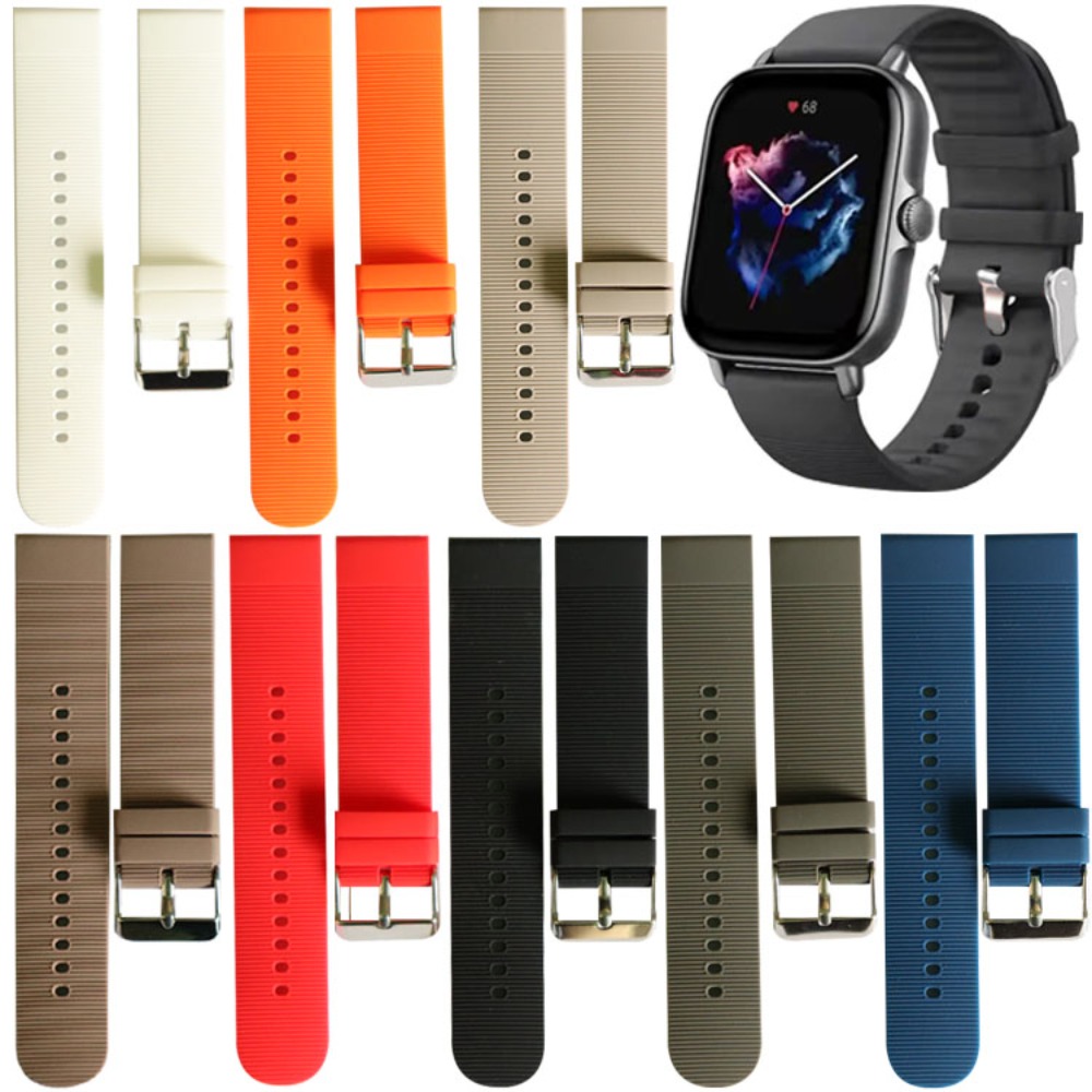Correa de silicona suave de 20 - Amazfit Smartwatch Accessories reseña y precio