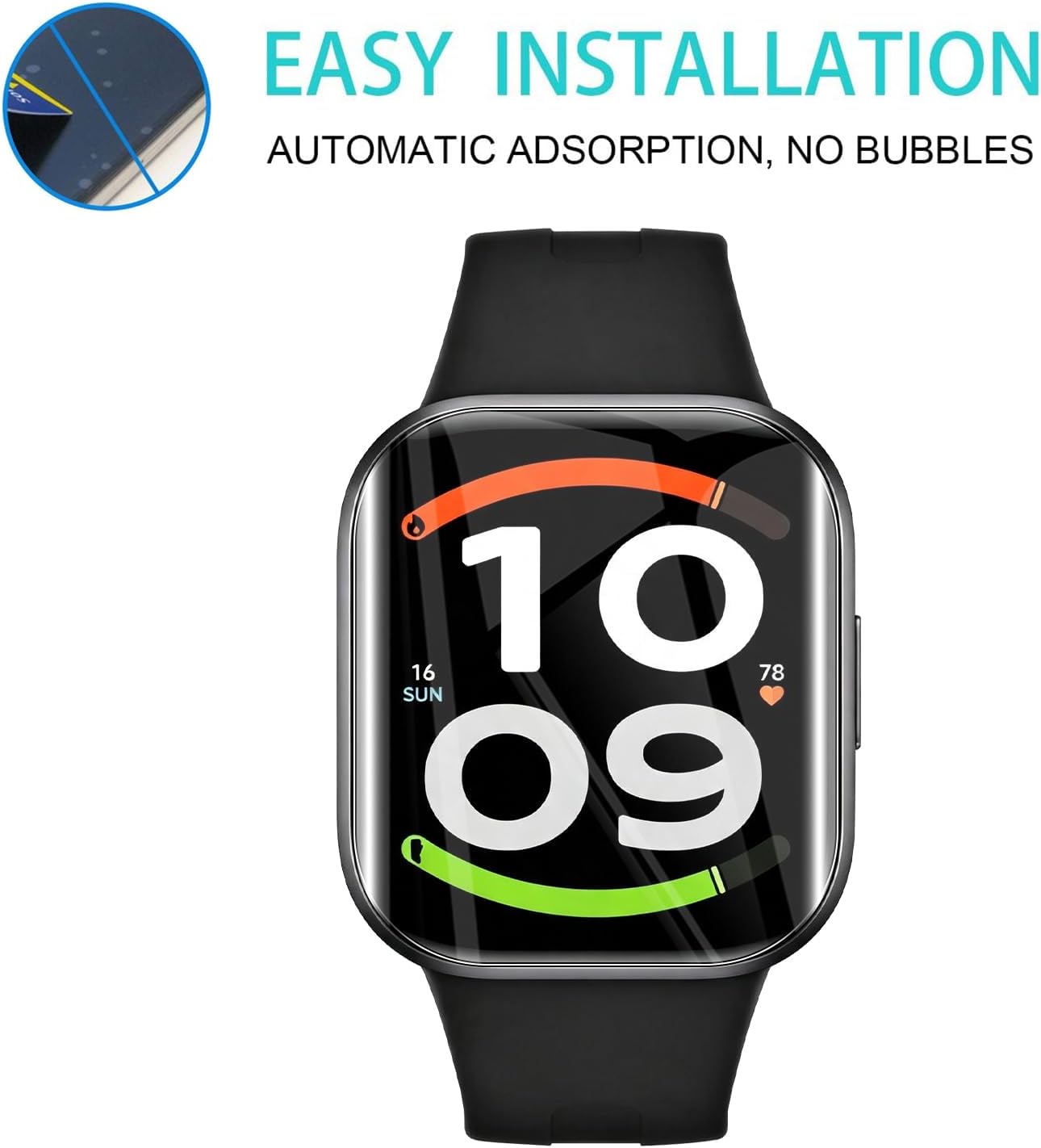 Película de hidrogel suave par - Watch Face Protector reseña y precio